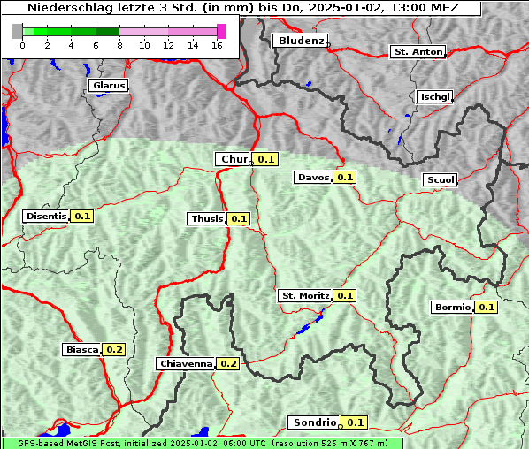 Niederschlag, 2. 1. 2025