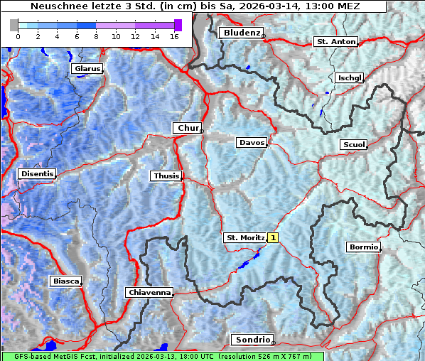Neuschnee, 14. 3. 2026