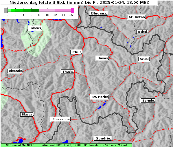 Niederschlag, 24. 1. 2025