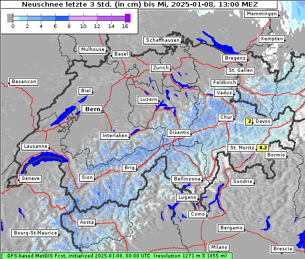 Neuschnee, 8. 1. 2025