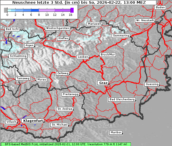 Neuschnee, 22. 2. 2026