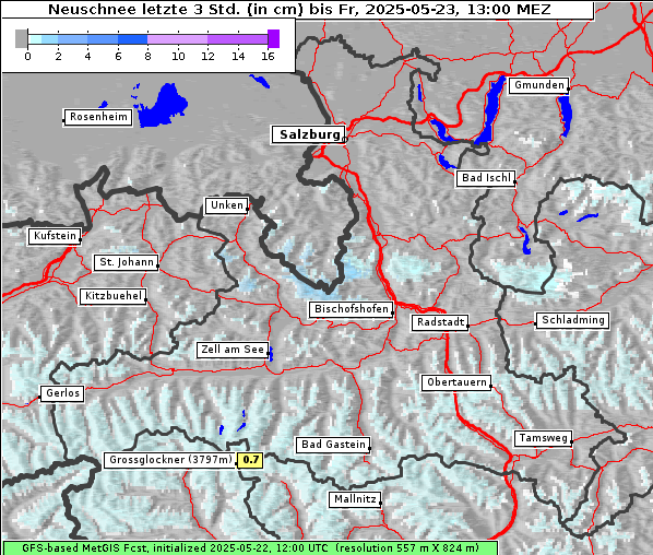 Neuschnee, 23. 5. 2025