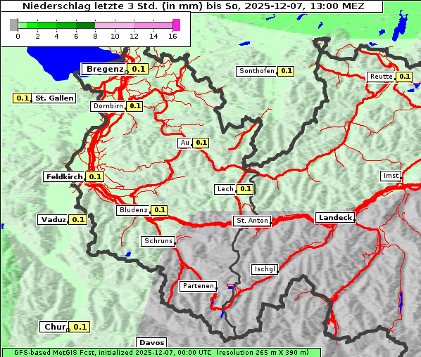 Niederschlag, 7. 12. 2025