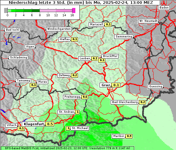 Niederschlag, 24. 2. 2025