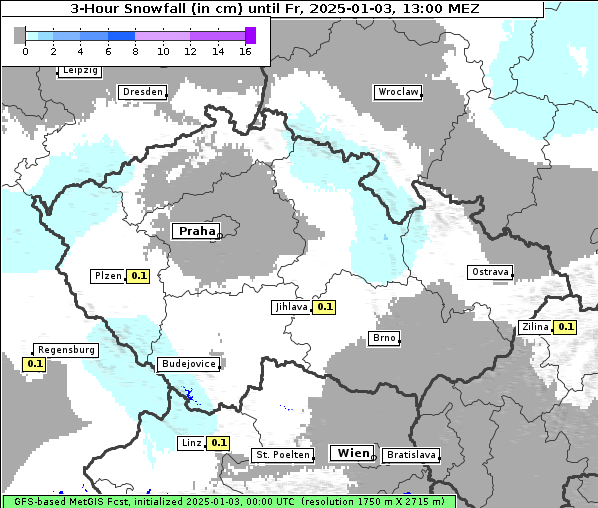 Neuschnee, 3. 1. 2025