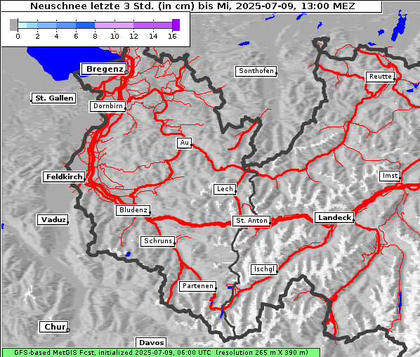 Neuschnee, 9. 7. 2025