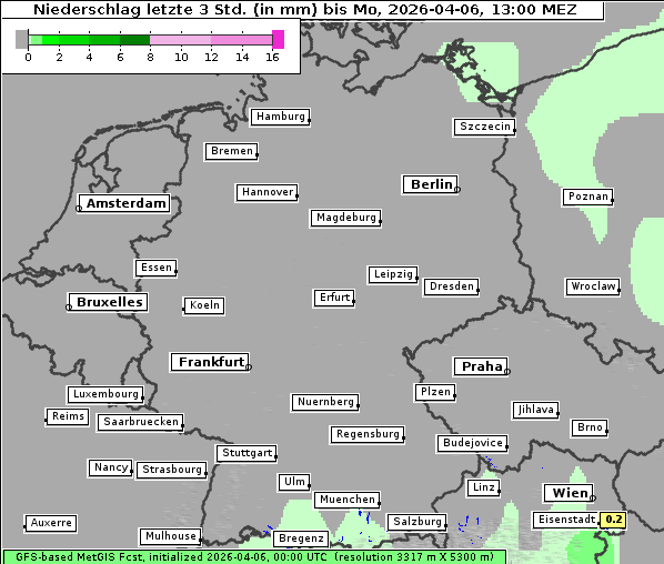 Niederschlag, 6. 4. 2026