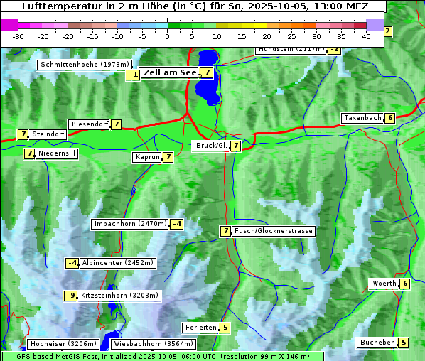 Temperatur, 5. 10. 2025