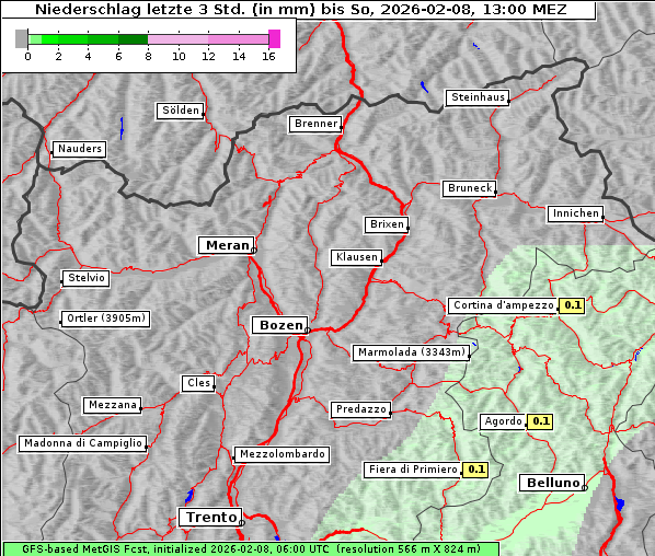 Niederschlag, 8. 2. 2026