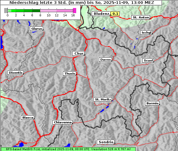 Niederschlag, 9. 11. 2025
