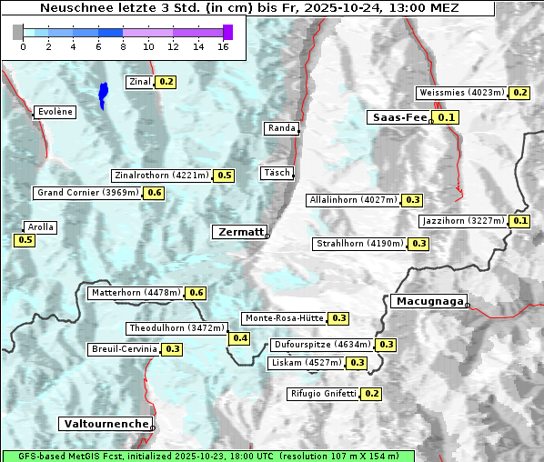 Neuschnee, 24. 10. 2025
