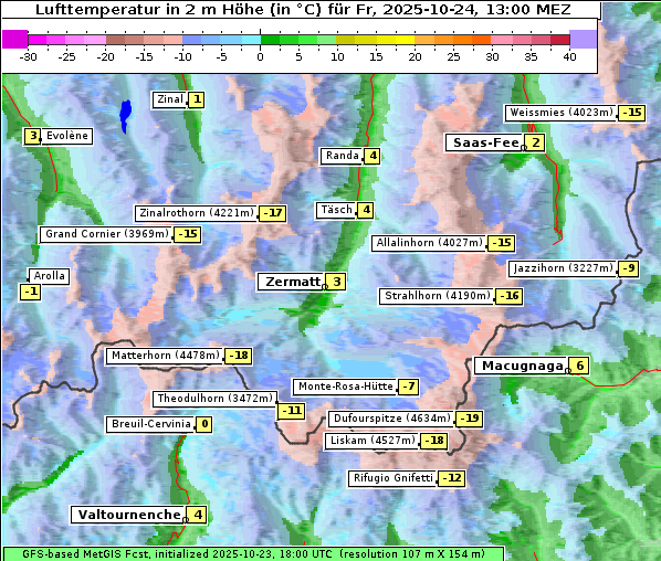 Temperatur, 24. 10. 2025