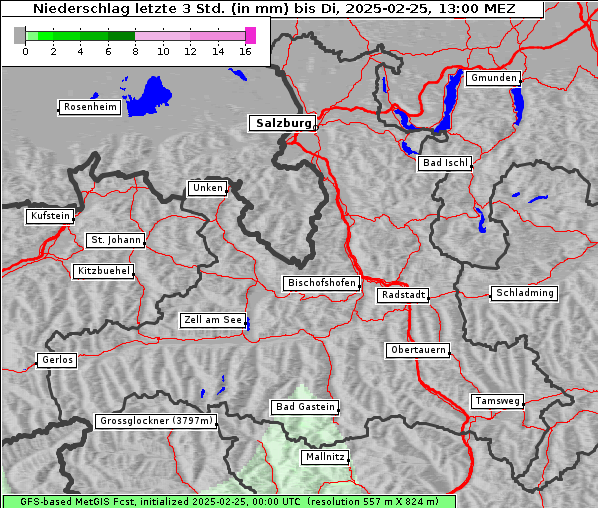 Niederschlag, 25. 2. 2025