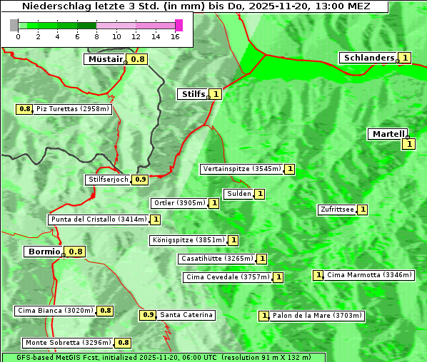 Niederschlag, 20. 11. 2025