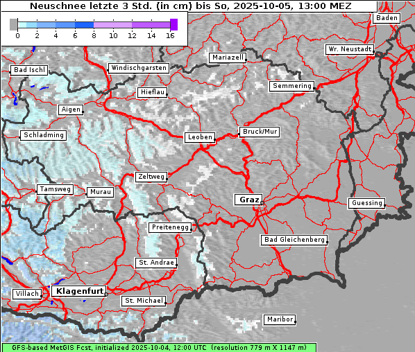 Neuschnee, 5. 10. 2025