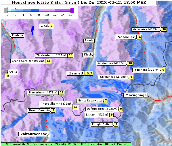 Neuschnee, 12. 2. 2026