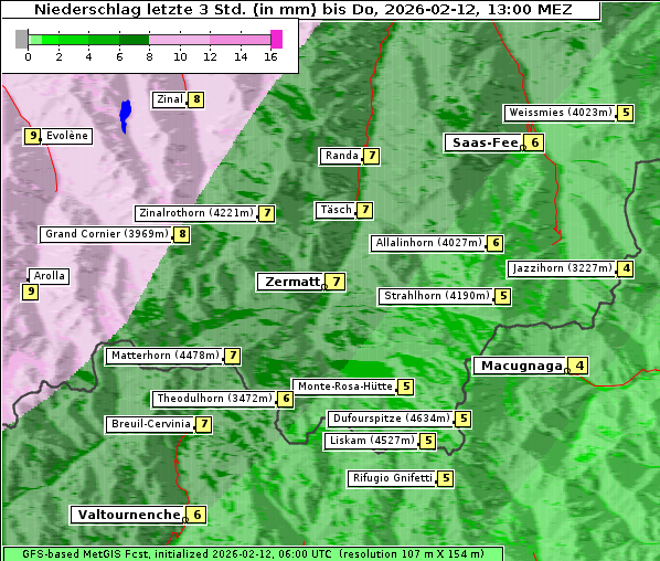 Niederschlag, 12. 2. 2026