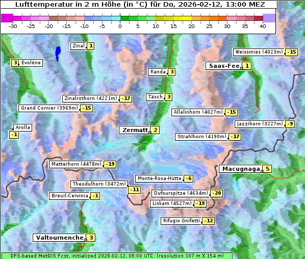 Temperatur, 12. 2. 2026