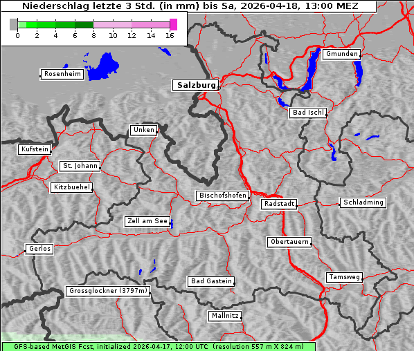 Niederschlag, 18. 4. 2026
