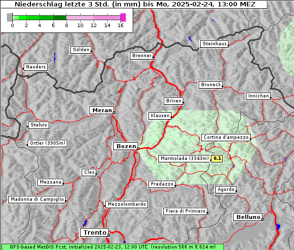 Niederschlag, 24. 2. 2025