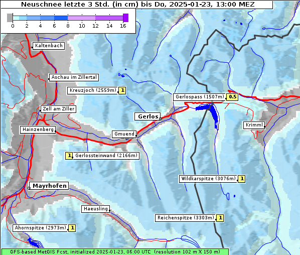 Neuschnee, 23. 1. 2025