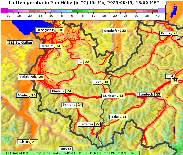 Temperatur, 15. 9. 2025