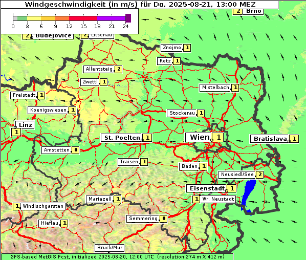 Wind, 21. 8. 2025