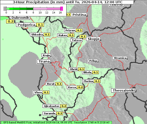 Niederschlag, 14. 4. 2026