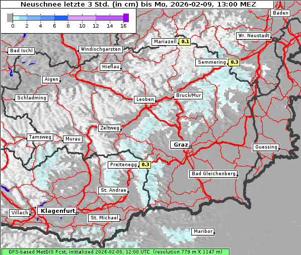 Neuschnee, 9. 2. 2026