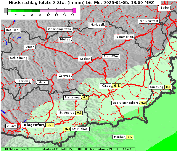 Niederschlag, 5. 1. 2026