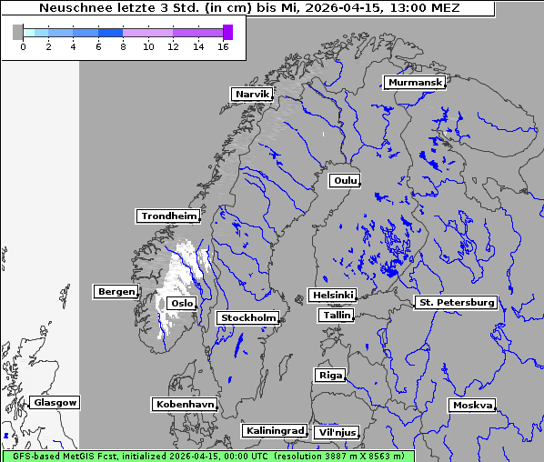 Neuschnee, 15. 4. 2026