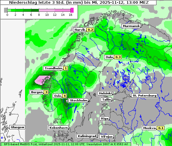 Niederschlag, 12. 11. 2025