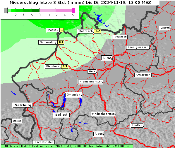 Niederschlag, 19. 11. 2024