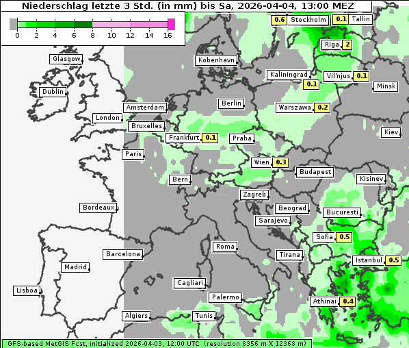 Niederschlag, 4. 4. 2026