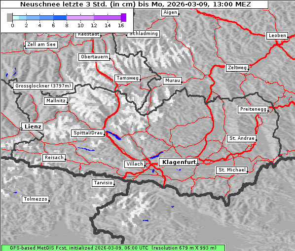 Neuschnee, 9. 3. 2026