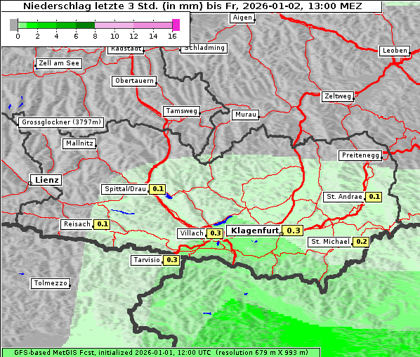 Niederschlag, 2. 1. 2026