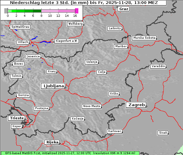 Niederschlag, 28. 11. 2025