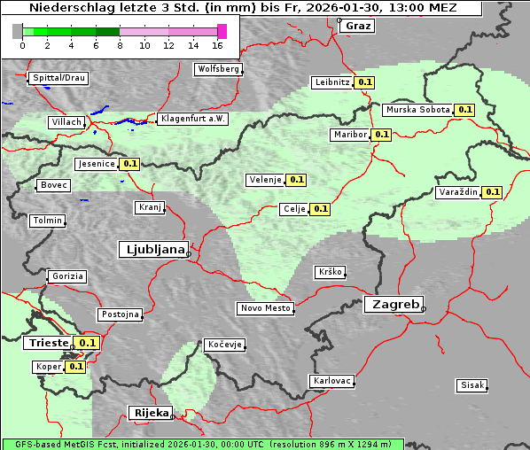 Niederschlag, 30. 1. 2026