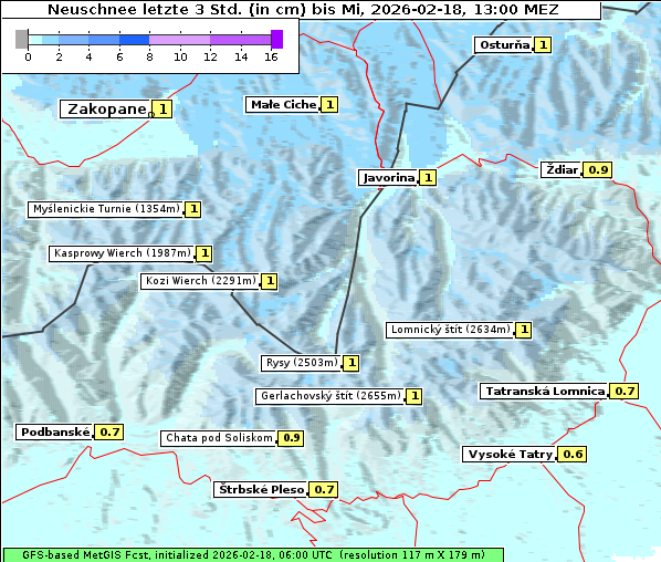 Neuschnee, 18. 2. 2026