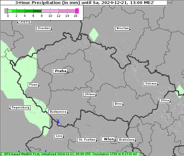 Niederschlag, 21. 12. 2024