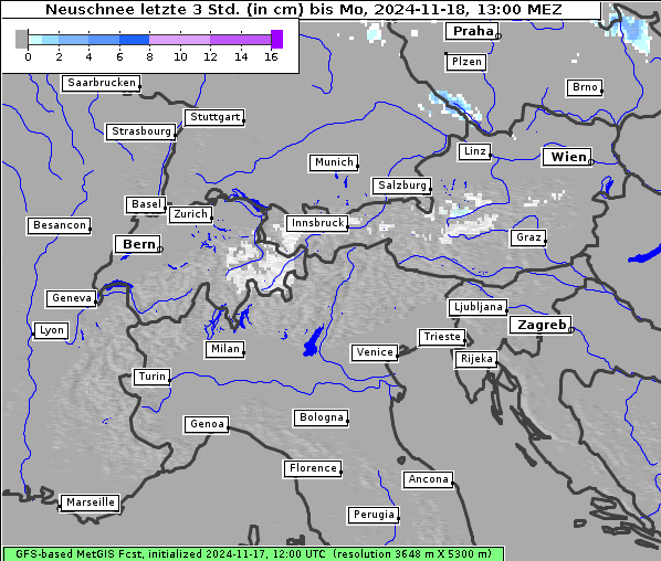 Neuschnee, 18. 11. 2024