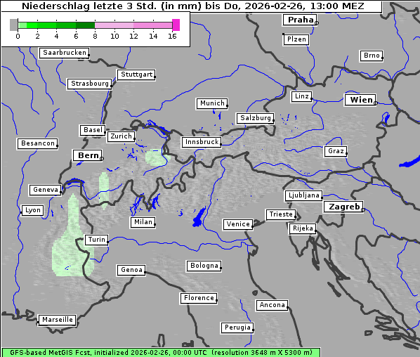 Niederschlag, 26. 2. 2026