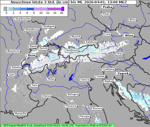 Neuschnee, 1. 4. 2026