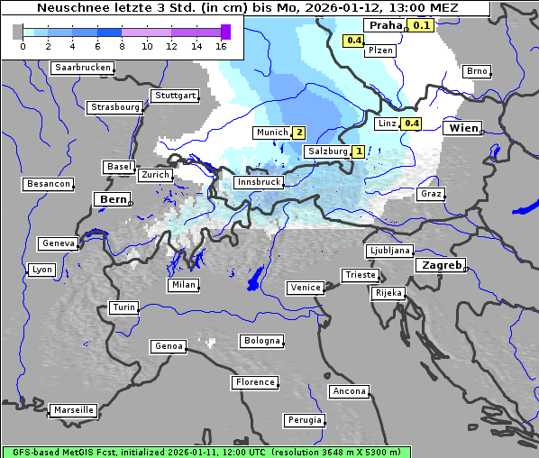 Neuschnee, 12. 1. 2026