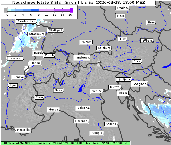 Neuschnee, 28. 3. 2026