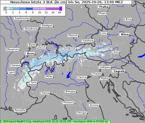 Neuschnee, 26. 10. 2025