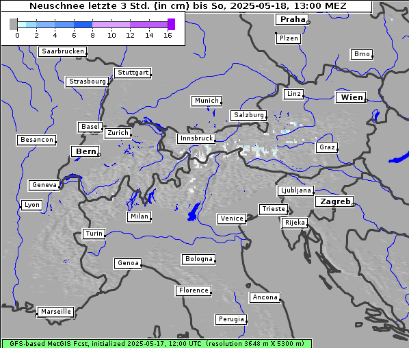 Neuschnee, 18. 5. 2025