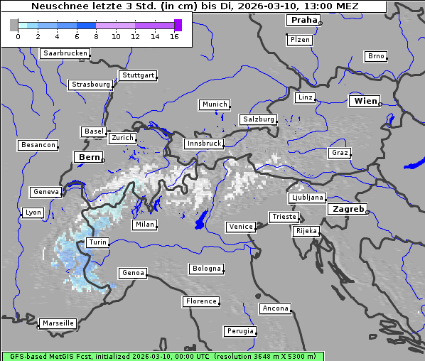 Neuschnee, 10. 3. 2026