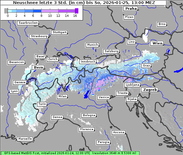 Neuschnee, 25. 1. 2026