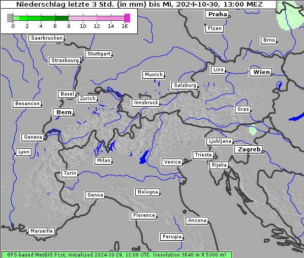 Niederschlag, 30. 10. 2024